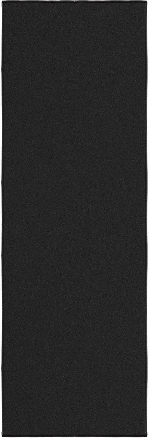 Hallway Runner Rug 20" x 59" Black