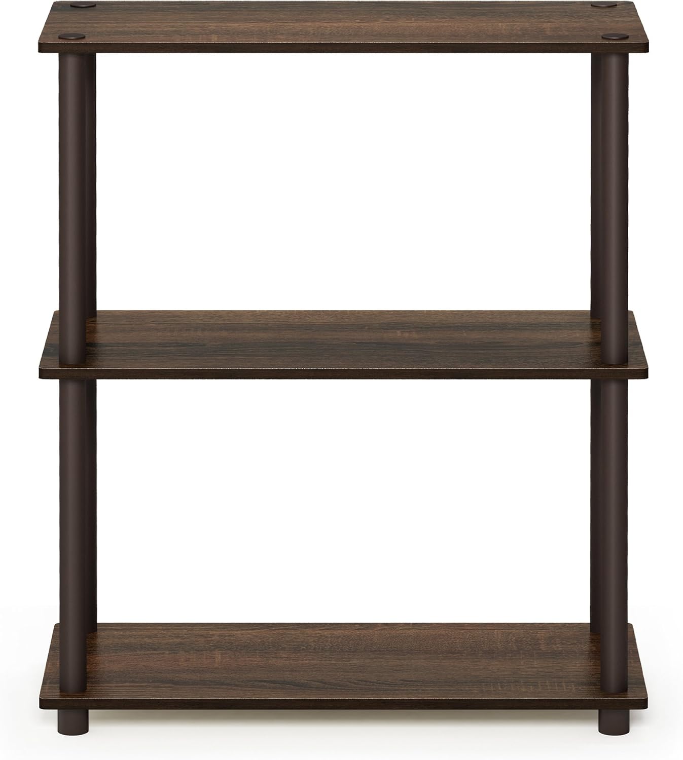 3-Tier Corner Bookshelf - Walnut