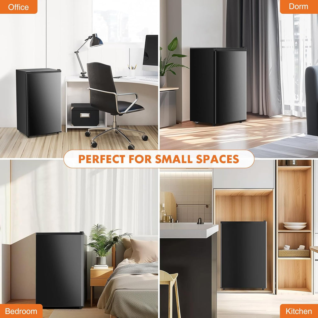 Small 3.2 Cu.Ft Mini Fridge with Freezer