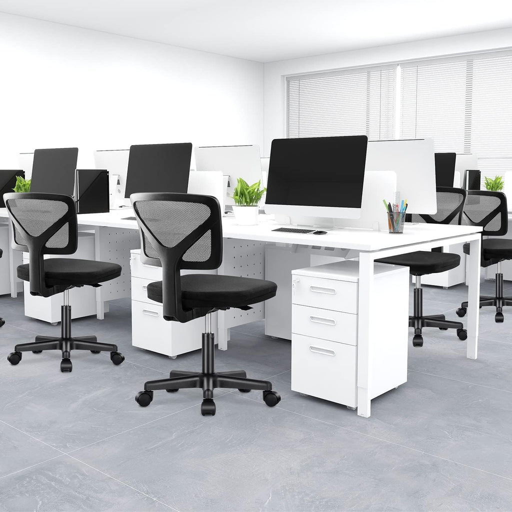 Small Ergonomic Armless Office Chair