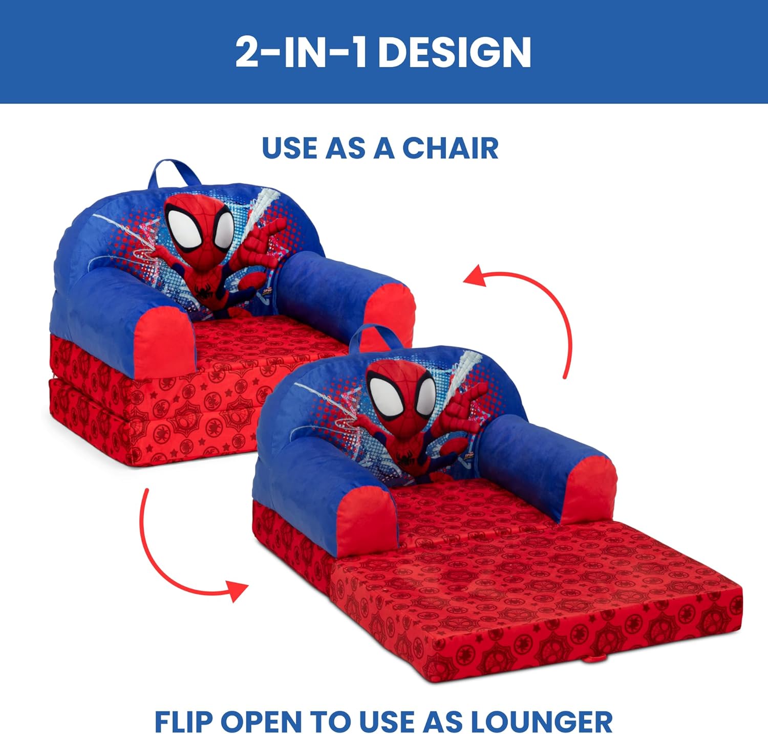Spidey Flip-Out Kids Chair