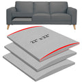 22" x 22" Couch Cushion Support for Sagging Seat, 3 PCS Large Size Insert Sofa Cushion Support Board for Better Lift, 45D High-Density Foam Couch Replacement for Furniture Seat Sagging Repair, Grey Dark Gray-3pcs 22x22x2.4inches