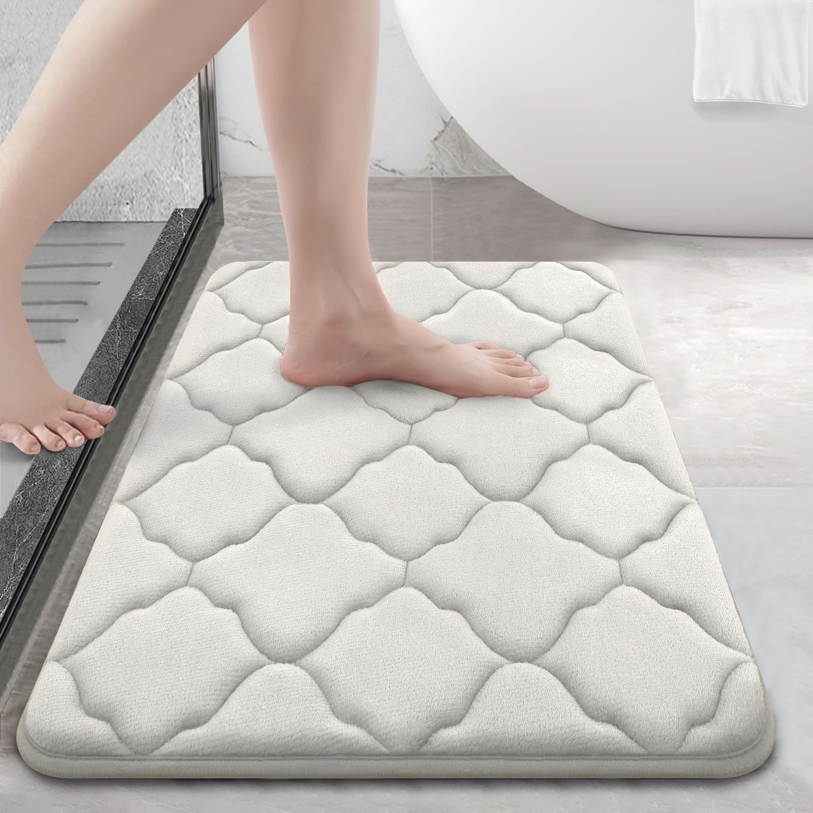 Memory Foam Bath Mat 24x16