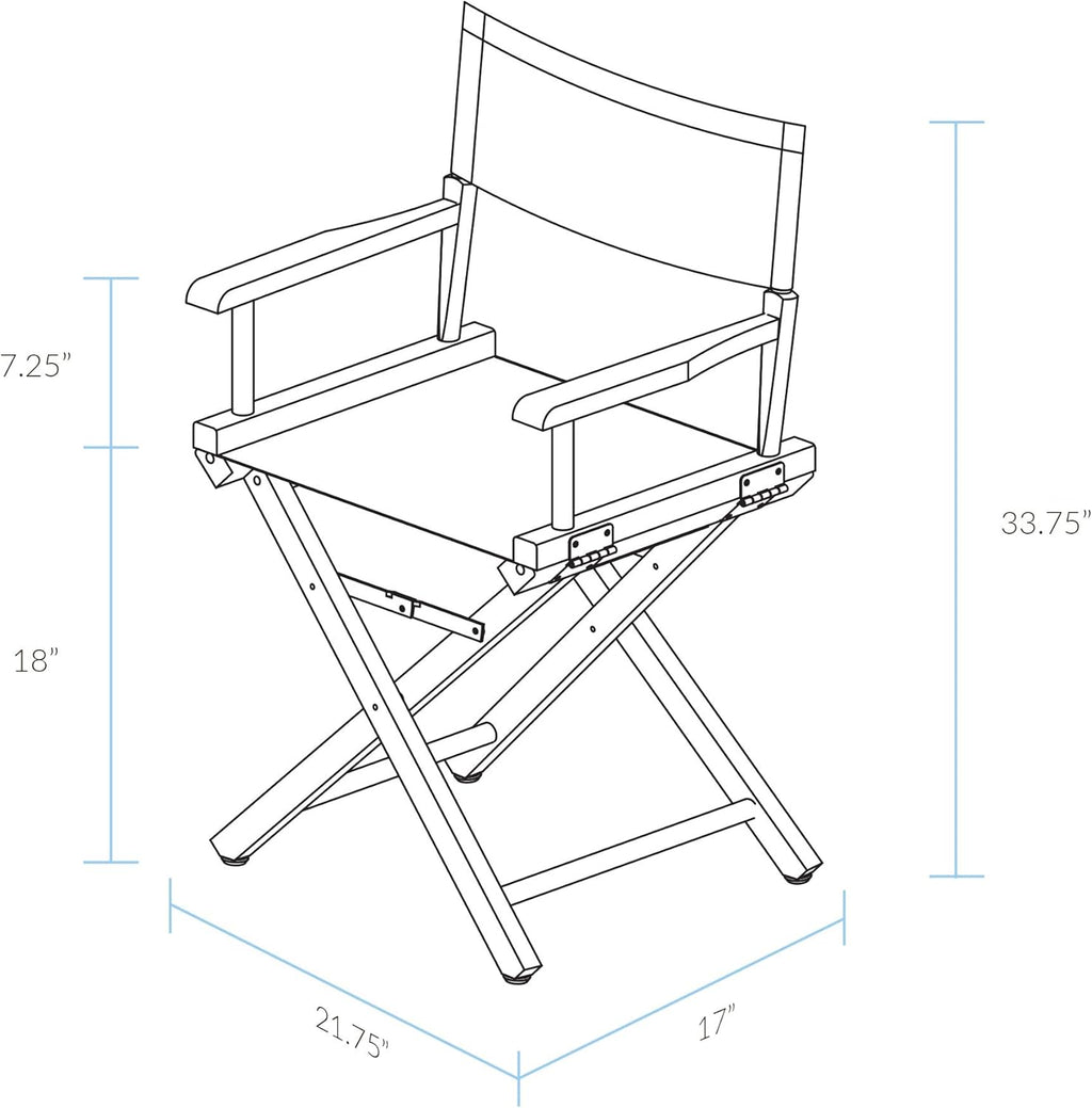 18" Director's Chair with Honey Oak Frame