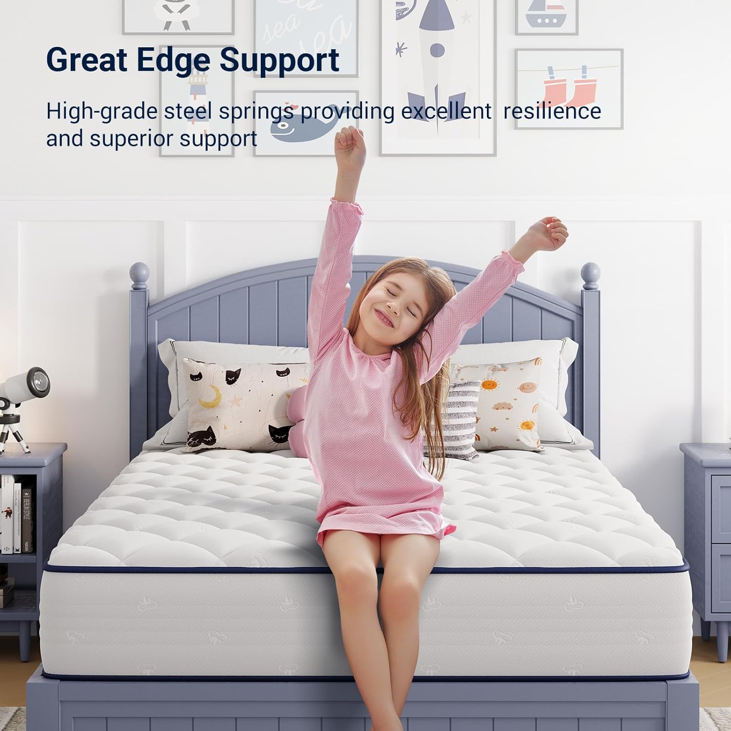 Twin Medium Foam and Spring Hybrid Mattress