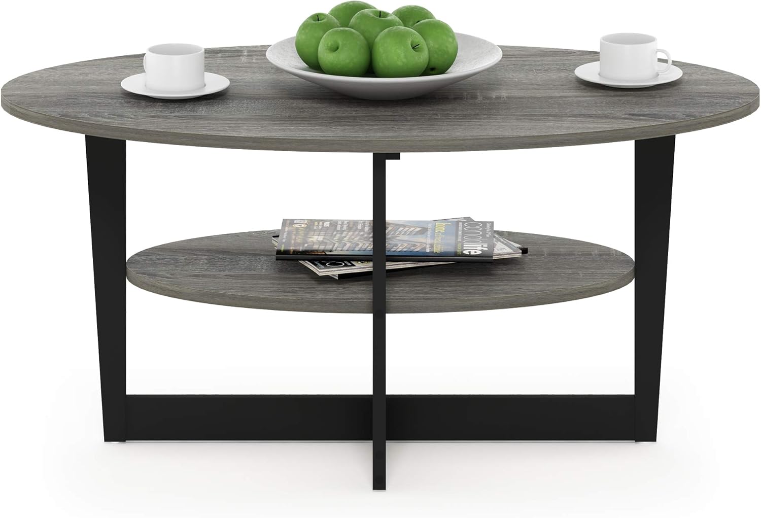 Furinno Coffee Table 19.7"D x 35.4"W x 16.4"H
