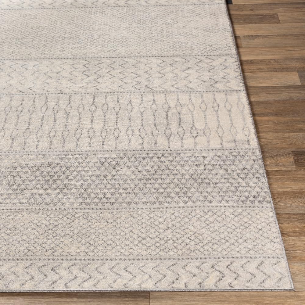 Modern Moroccan Area Rug 4'3" x 5'11"