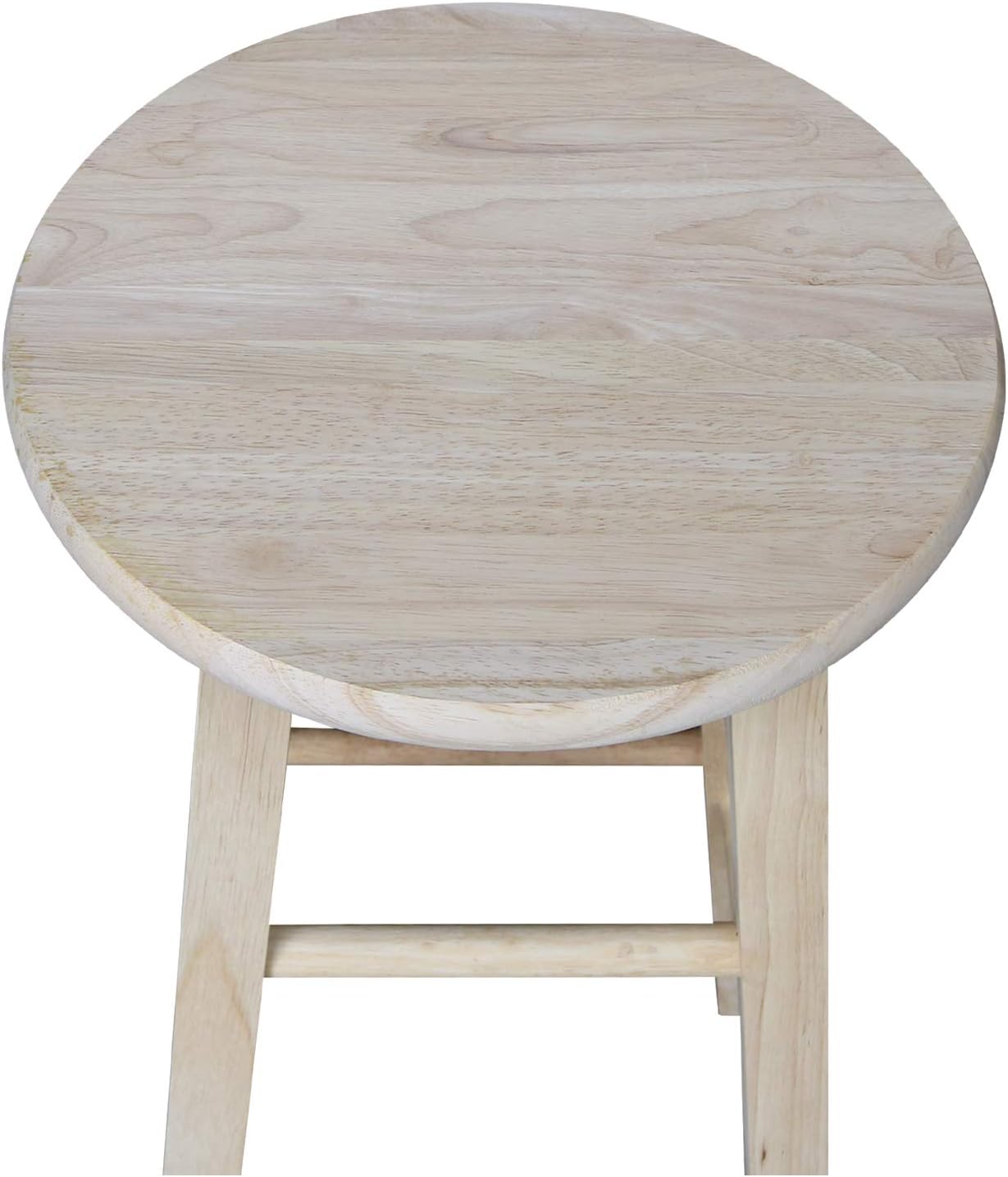 Solid Wood Round Top Stool 29" Height