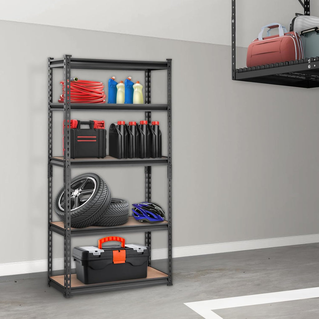 5-Tier Metal Garage Shelving Unit 30"x12"x60"