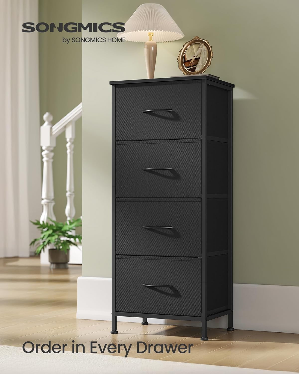 4-Drawer Bedroom Dresser 37.5"H