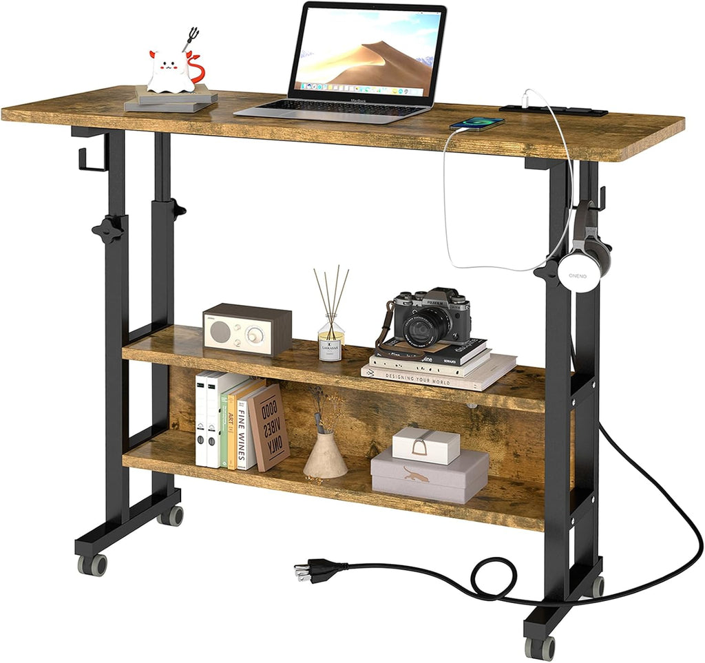 Small Standing Desk with Charging Station 31.5"x15.7"