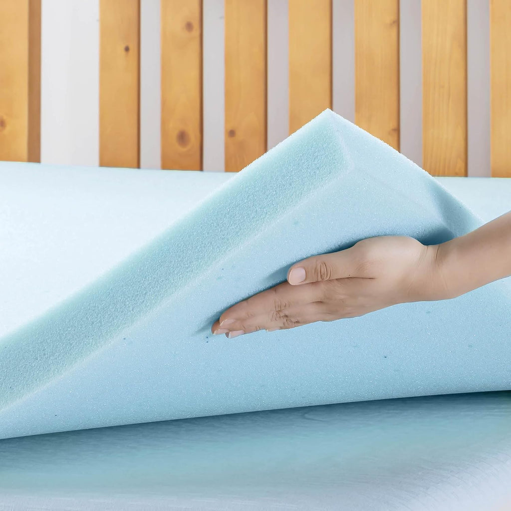 Full Size Gel Memory Foam Mattress Topper
