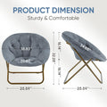 Large Comfy Faux Fur Folding Chair
