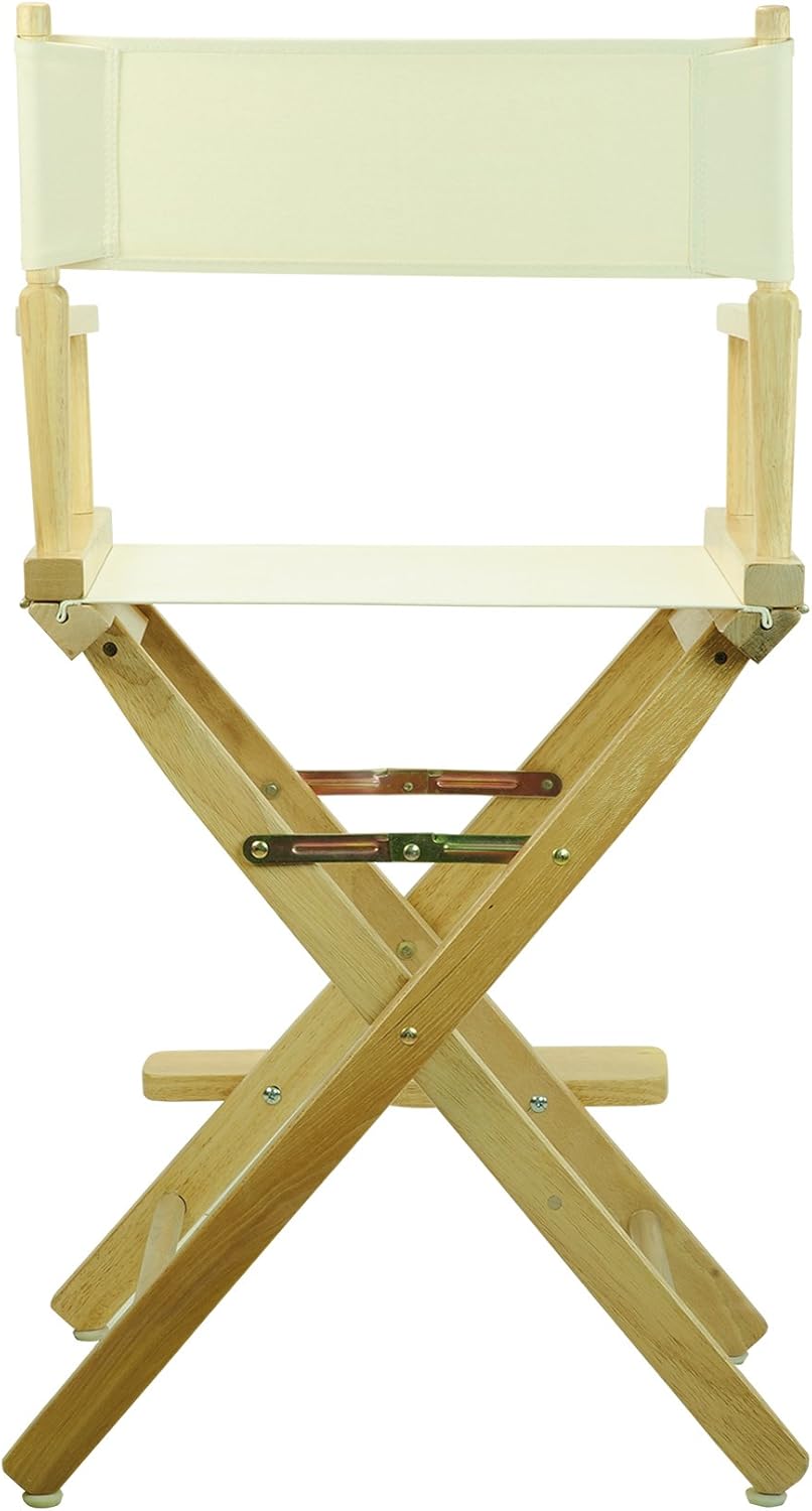 24" Director's Chair with Natural Wood Frame