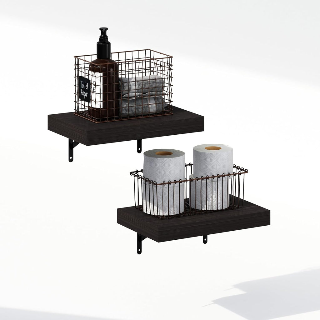 15-Inch Floating Wall Shelves Set of 2