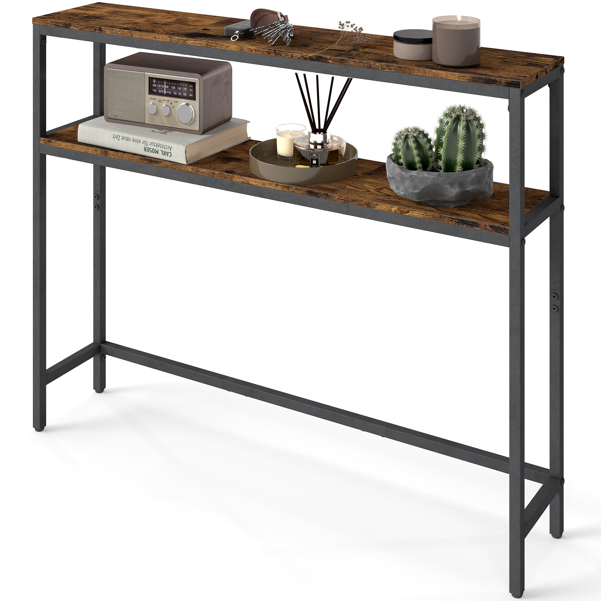 Rustic Console Table 7.9" x 39.4" x 31.5"