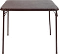 33.5" Square Folding Card Table with Padded Vinyl Top