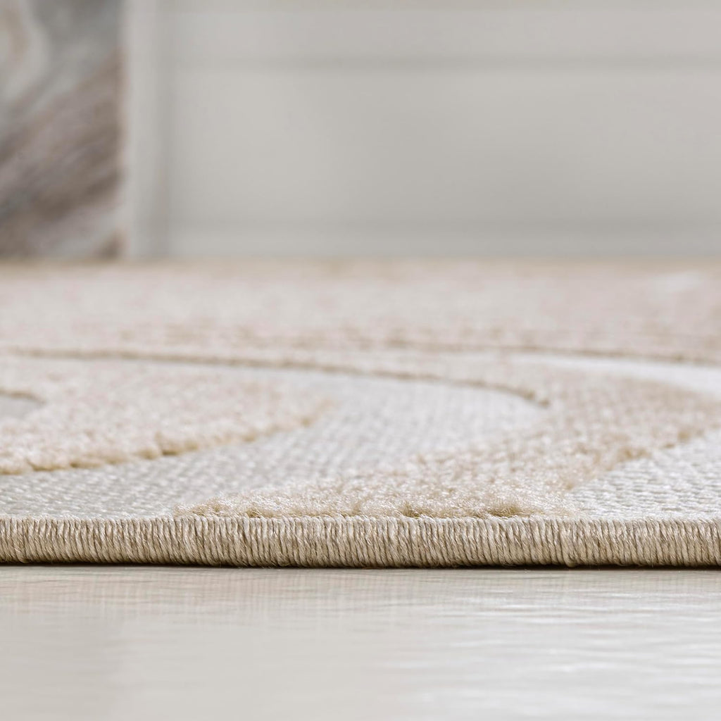3x5 Beige/Cream Indoor/Outdoor Area Rug