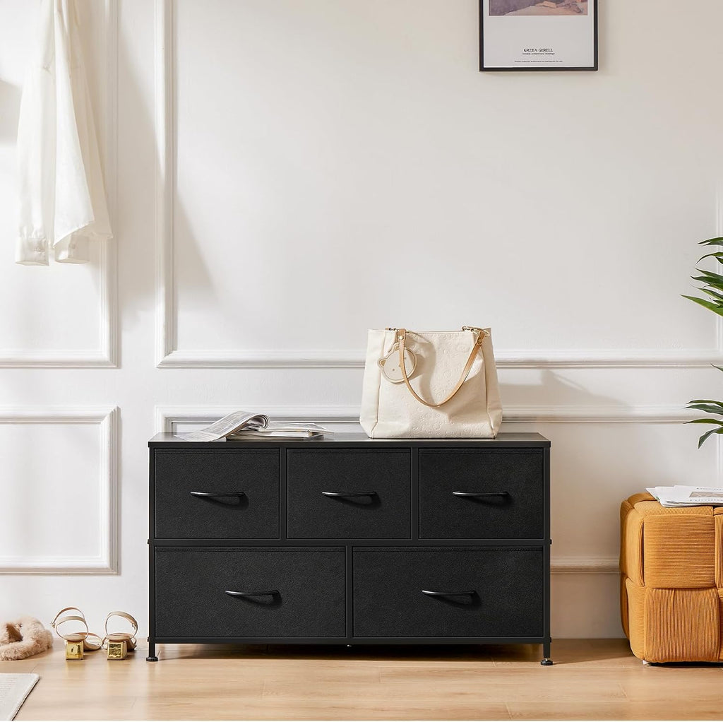 5-Drawer Fabric Dresser for Bedroom