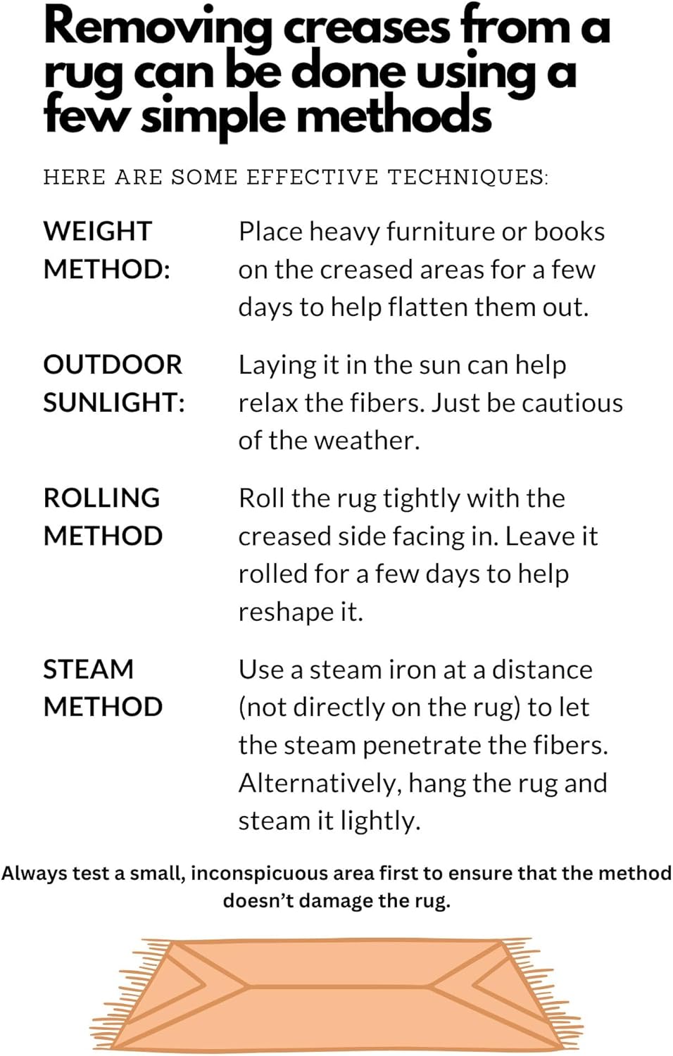 Black 4' x 6' Non-Slip Area Rug