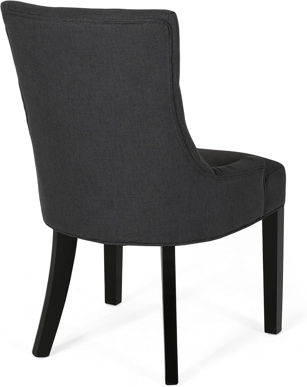 Gray Dining Chair with Dark Brown Legs
