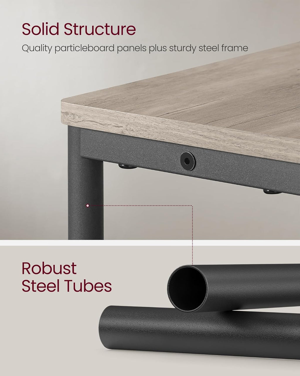 Small Side Table with Charging Station
