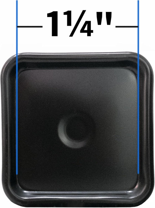 1 3/4" Square Carpeted Furniture Caster Cups 12 Pack