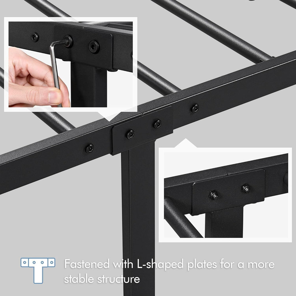 Twin Size Metal Bed Frame with Headboard