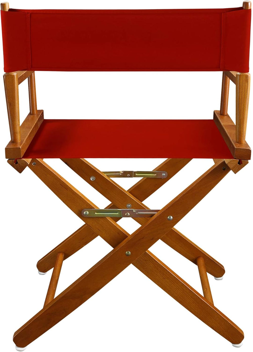 Extra-Wide Director's Chair with Red Canvas