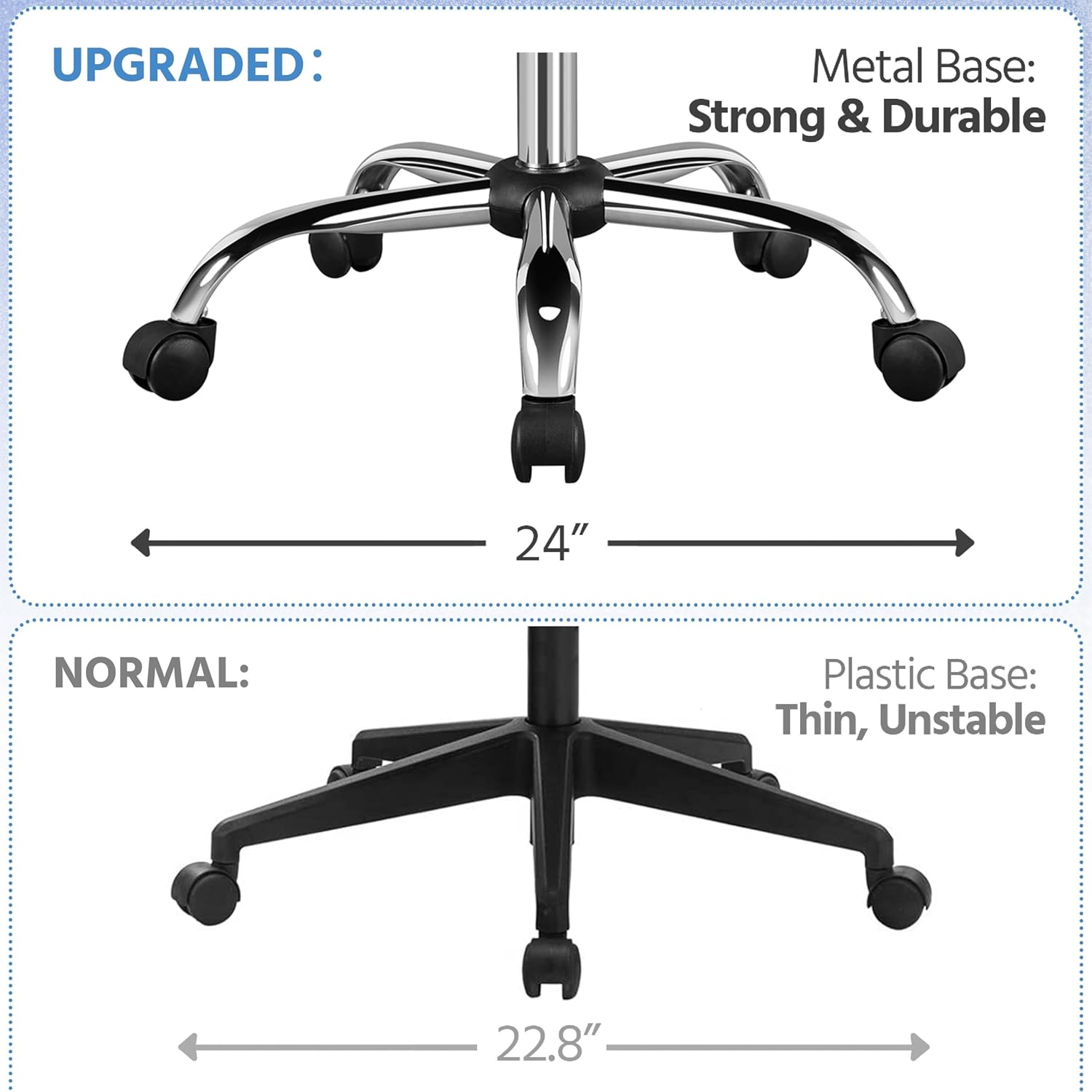 White Ergonomic Office Desk Chair