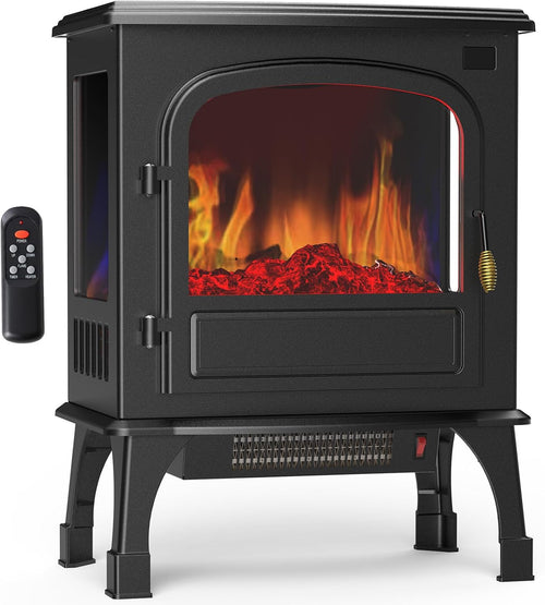 19” Freestanding Electric Fireplace Heater