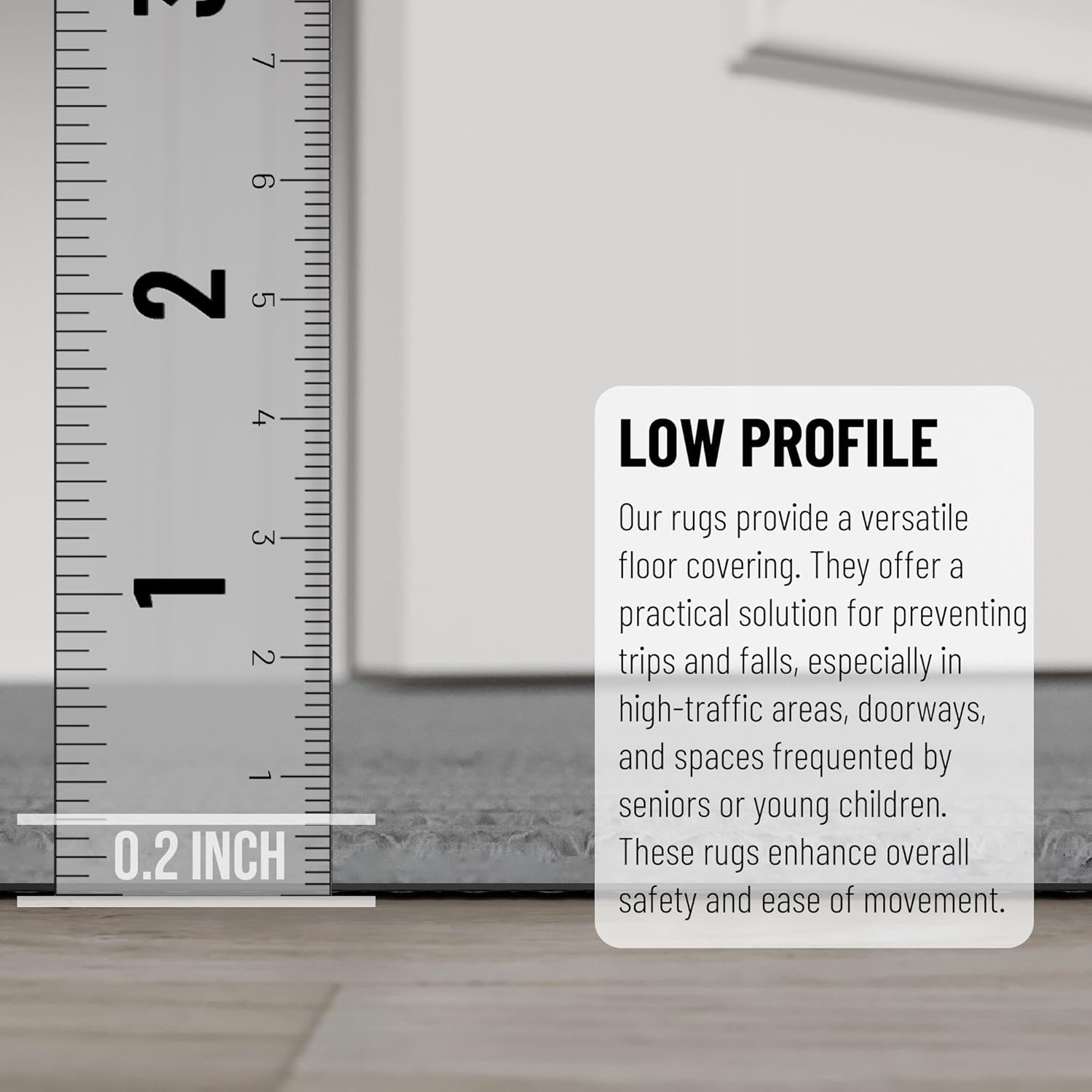 2' x 7' Grey Hallway Runner