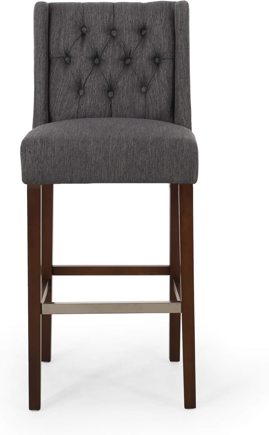 Contemporary Wingback Barstools (Set of 2)