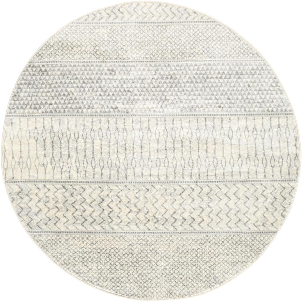 Modern Moroccan Area Rug 4'3" x 5'11"