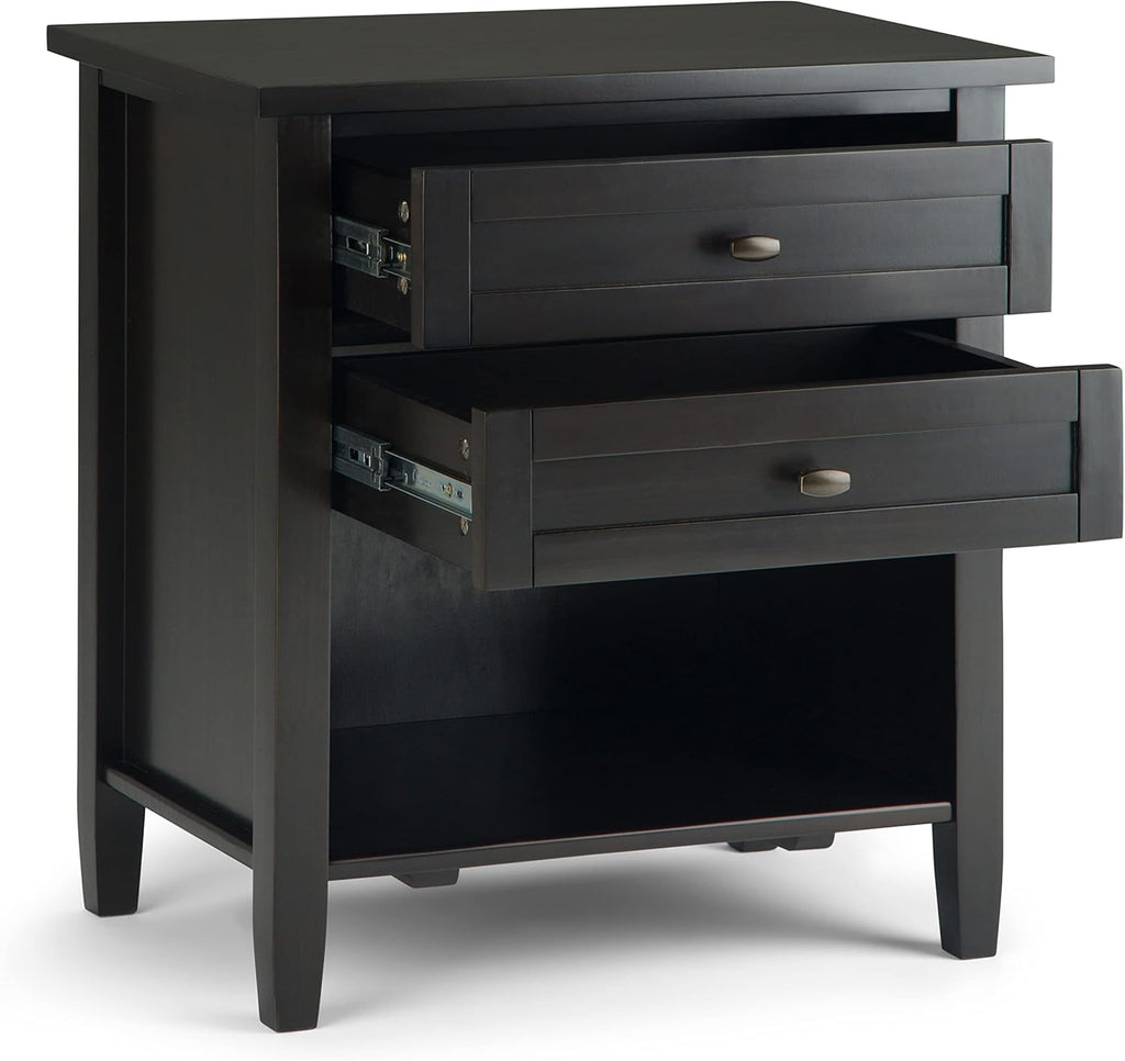 Solid Wood Nightstand 24" Wide