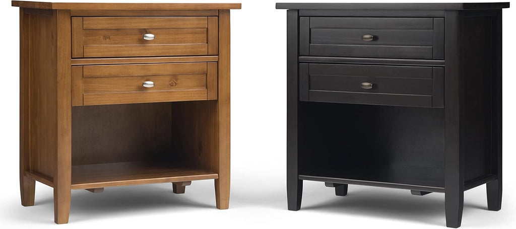 Solid Wood Nightstand 24" Wide