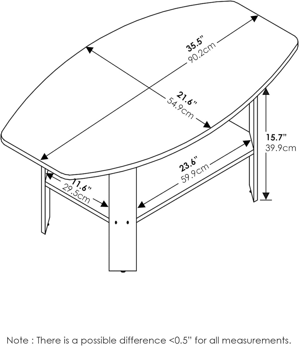 Coffee Table - French Oak Grey/Black