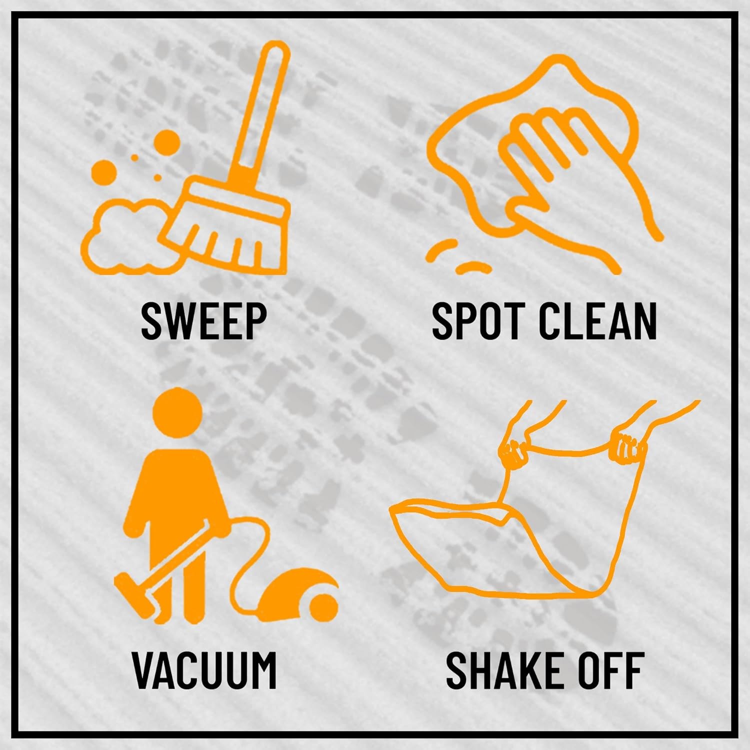 2' x 7' Grey Hallway Runner