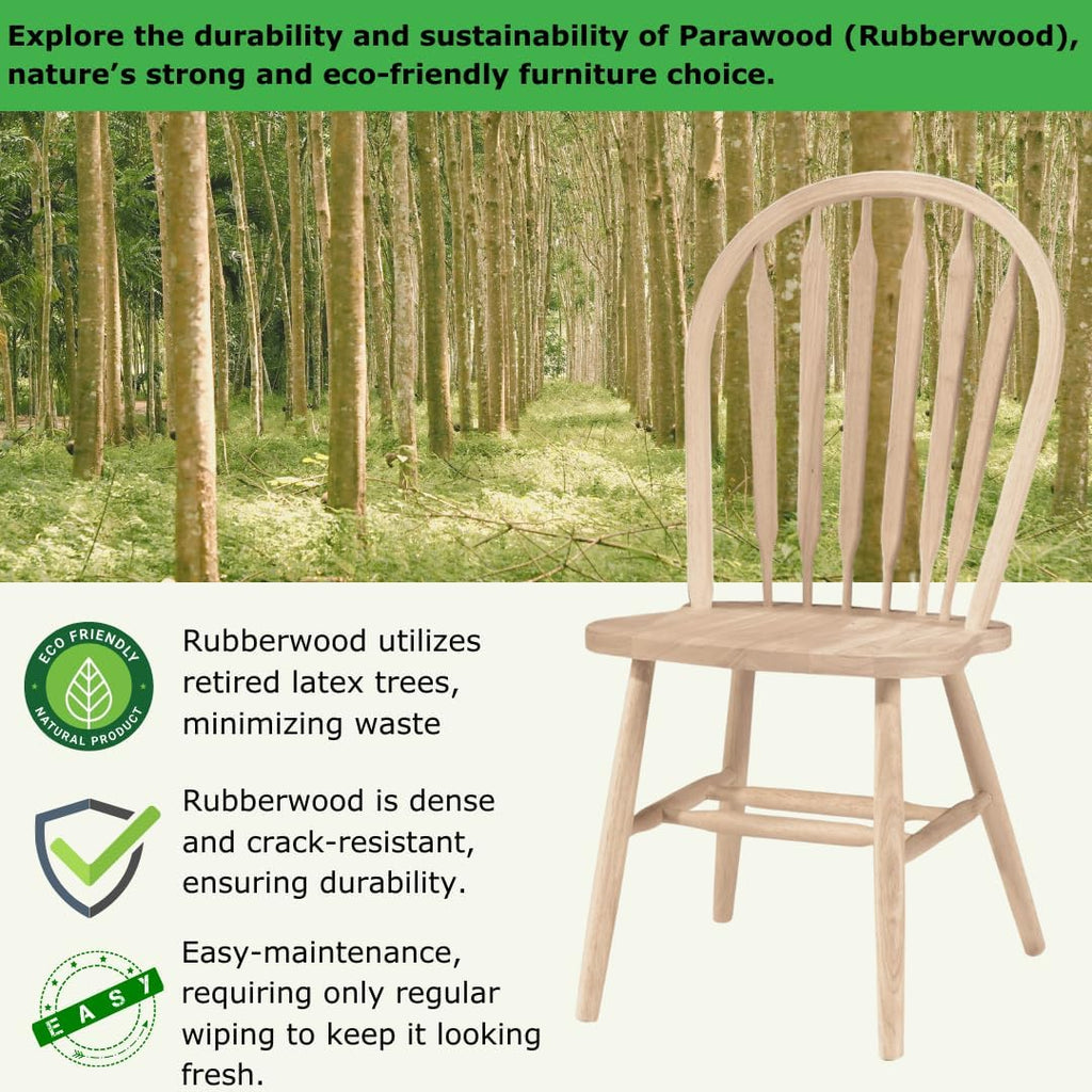 Solid Wood Windsor ArrowBack Dining Chair