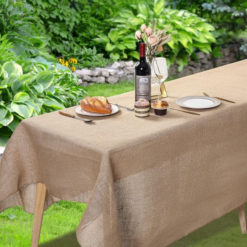 Burlap Tablecloth 60" x 108"