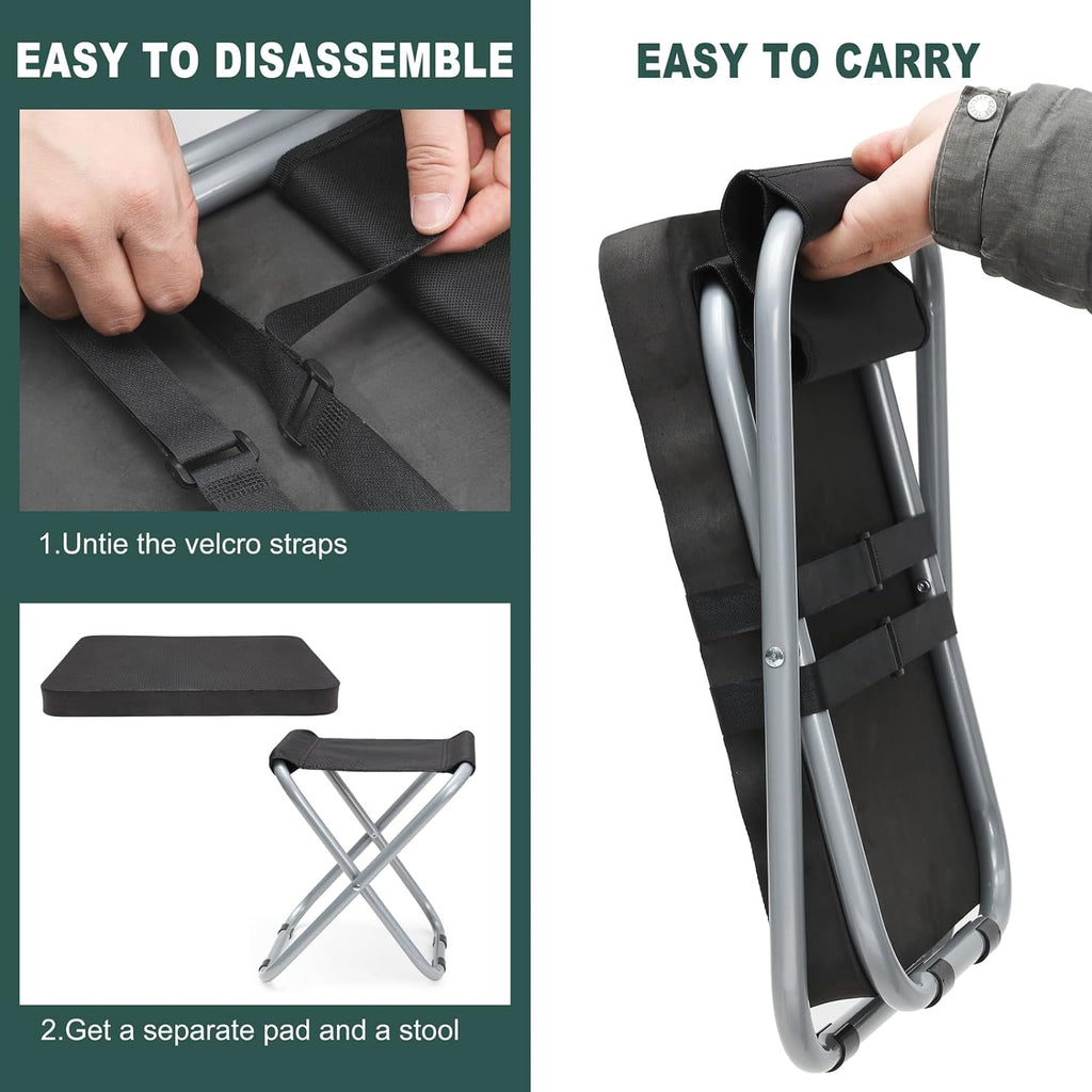 Garden Kneeling Pad & Foldable Stool 2-in-1