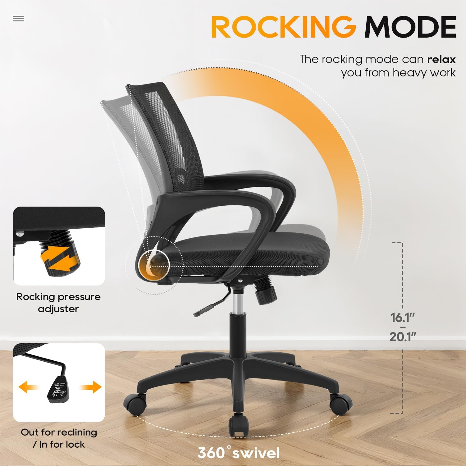 Ergonomic Office Chair with Lumbar Support
