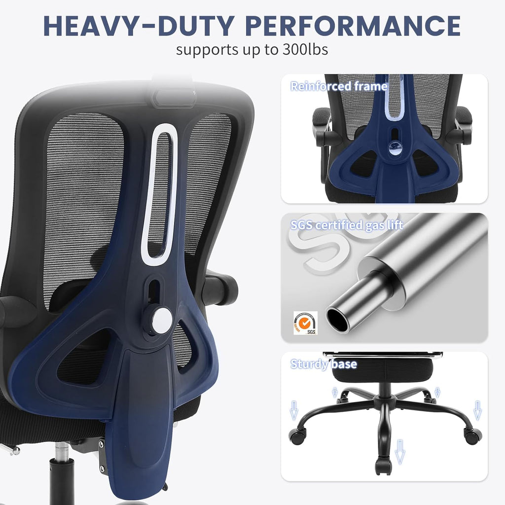 Ergonomic Office Chair with Footrest