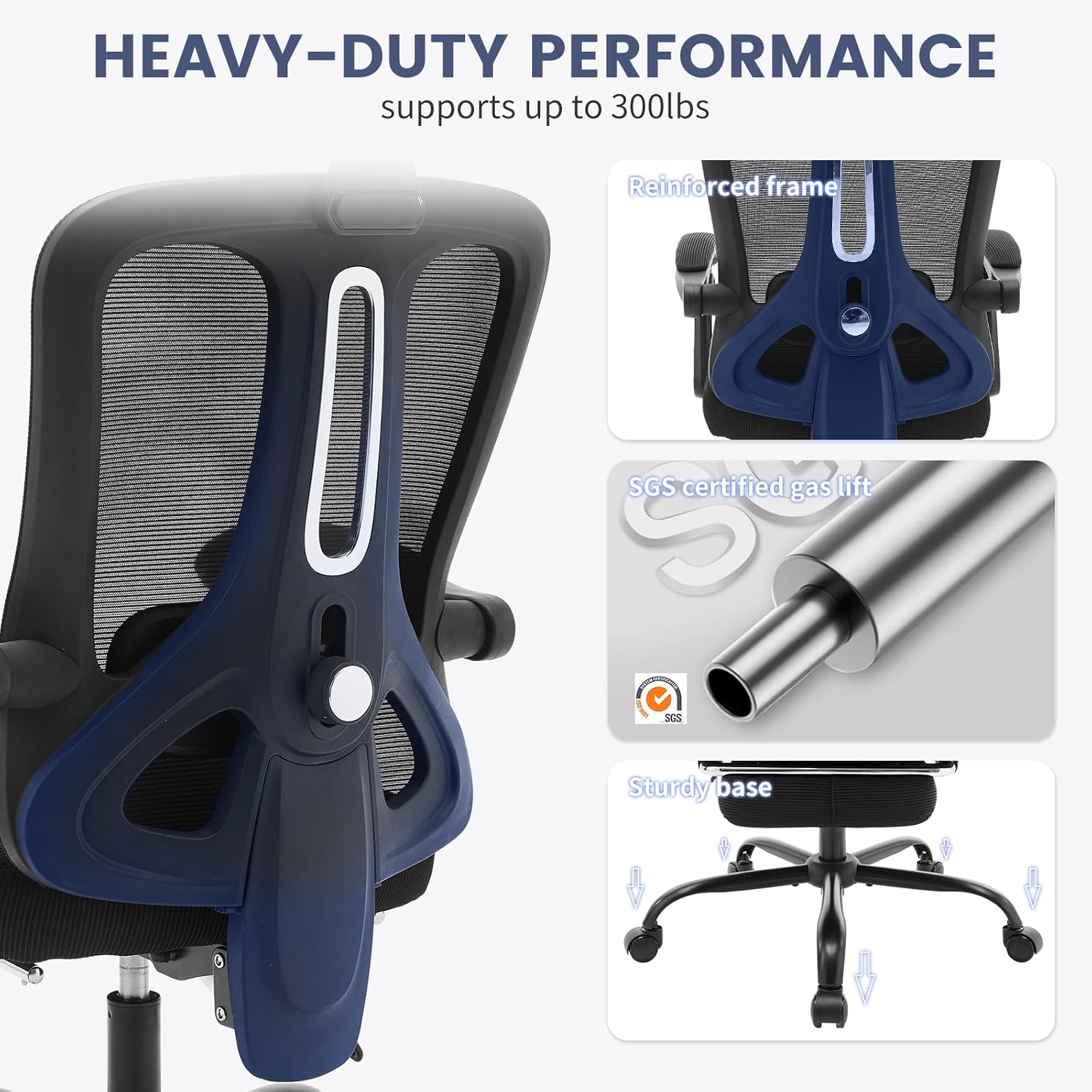 Ergonomic Office Chair with Footrest
