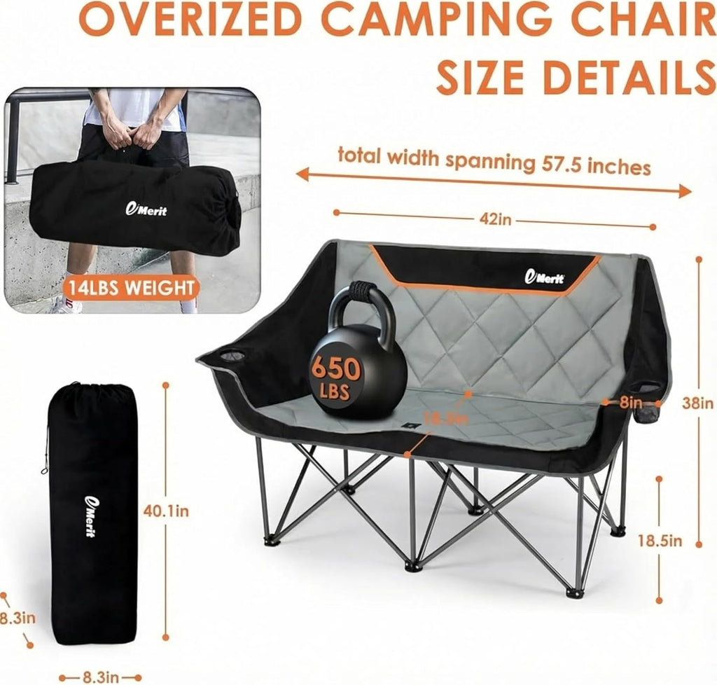 Oversized Double Camping Chair for 2