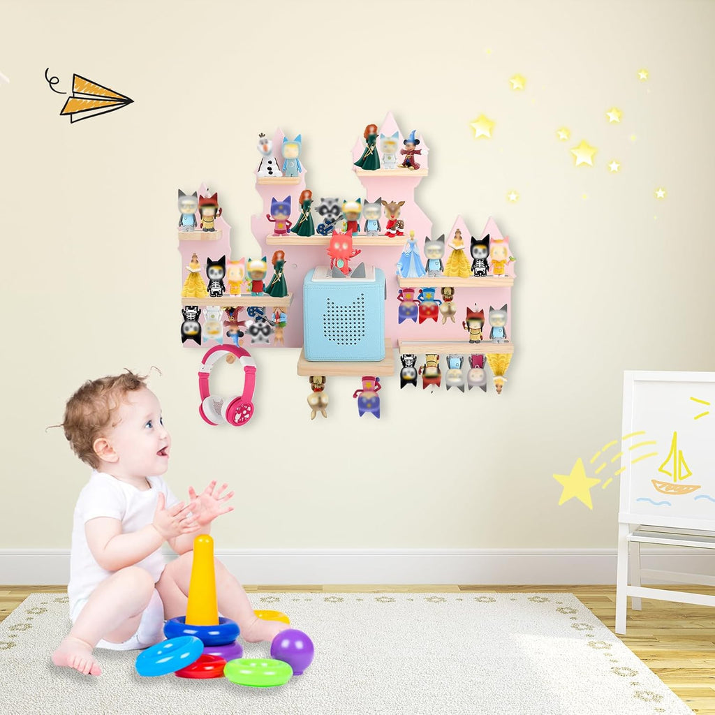 Pink Castle Magnetic Shelf Set for Toniebox