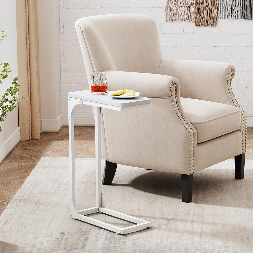 Set of 2 Narrow C-Shaped Side Tables