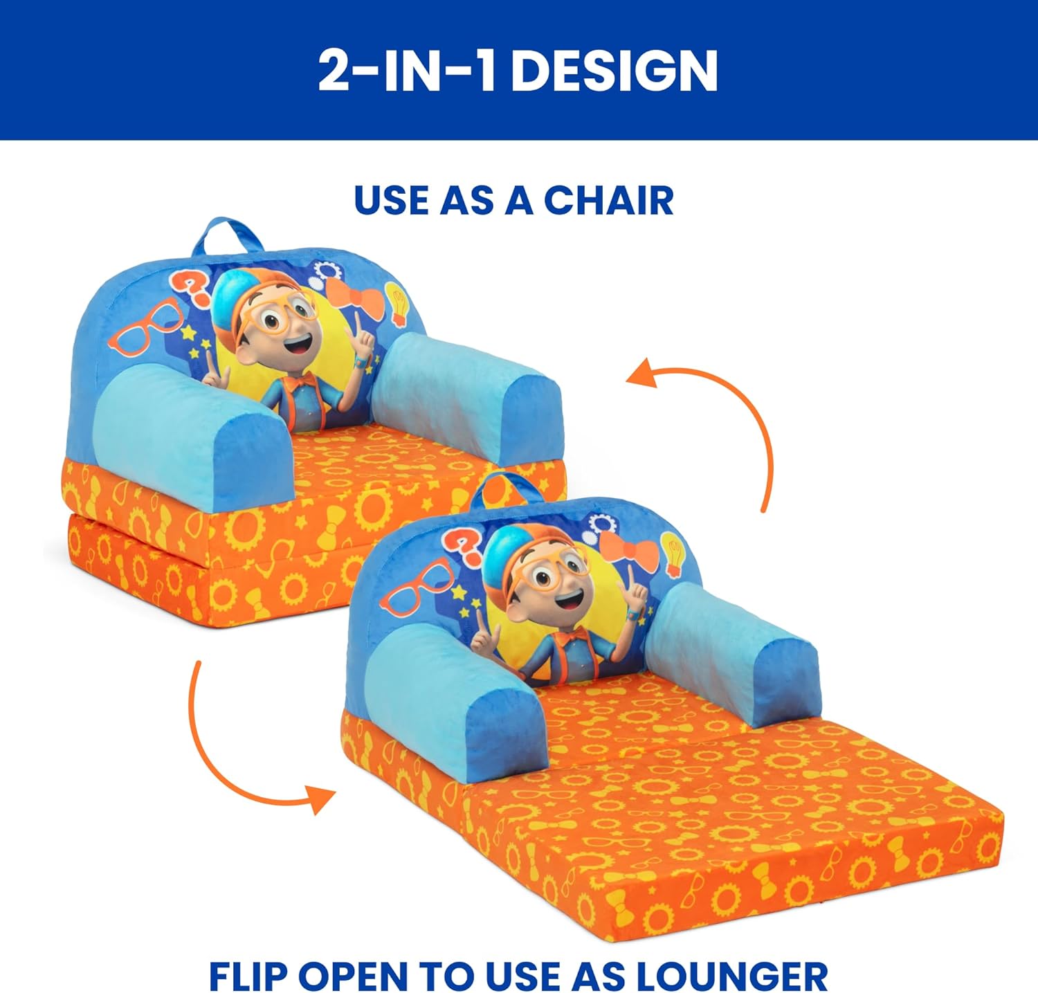 Blippi Kids Flip-Out Chair