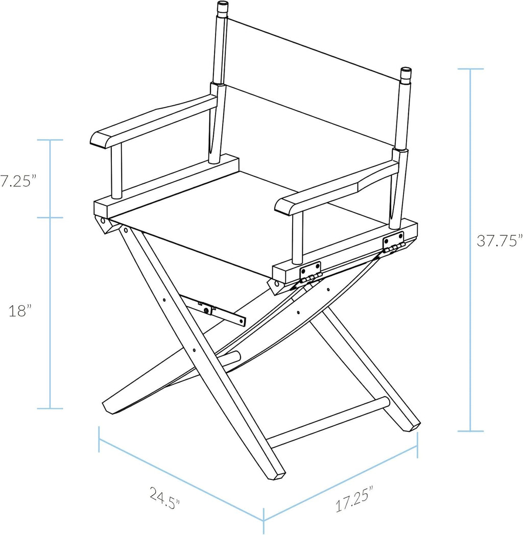 Extra-Wide Director's Chair with Red Canvas