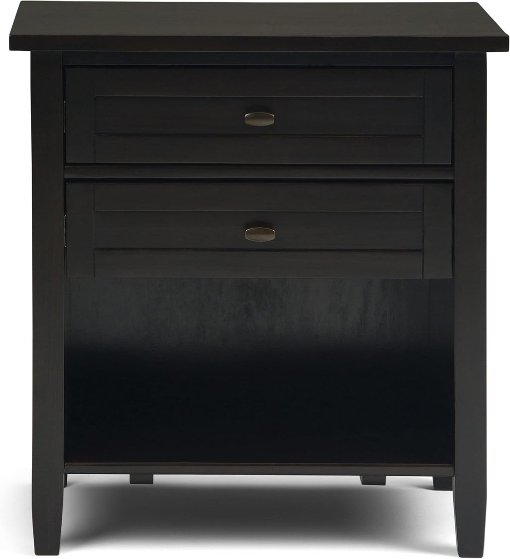 Solid Wood Nightstand 24" Wide